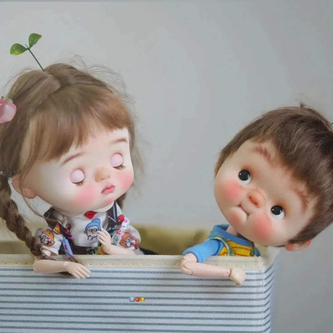 ตุ๊กตา BJD ใหม่ 1/12 น่ารัก คิวเบบี้ 12 ซม. ตุ๊กตาเด็กผู้หญิง แต่งหน้า ของเล่นเรซิ่นคุณภาพสูง ของขวัญวันเกิด ตุ๊กตา ลดราคา