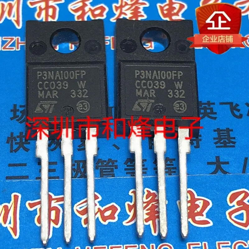 5PCS P3NA100FP STP3NA100FP  TO-220F 1000V  In stock, can be purchased directly from Shenzhen Huayi Electronics