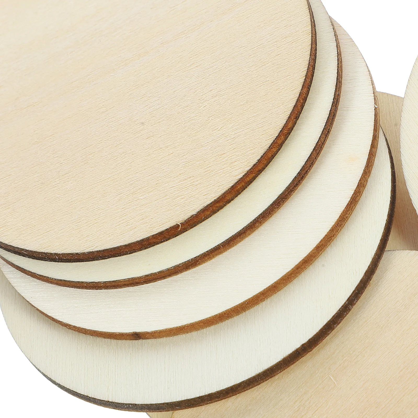 

50Pcs Round Wood Circles Natural Wooden Slices Small Smooth Discs for DIY Craft Embellishment Projects Round Wooden Ornaments