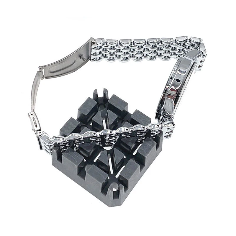 1pcs Watch Strap Remove And Fix Base Repair Tools Horlogerie Watch Strap Link Pin Remover Block for Watchmaker (plastic)