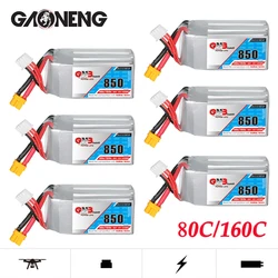 Upgrade Max 160C GNB 11.1V 850mAh 80C Lipo Battery For FPV Racing Drone Quadcopter Helicopter Spare Parts With XT30U-F Plug 3S