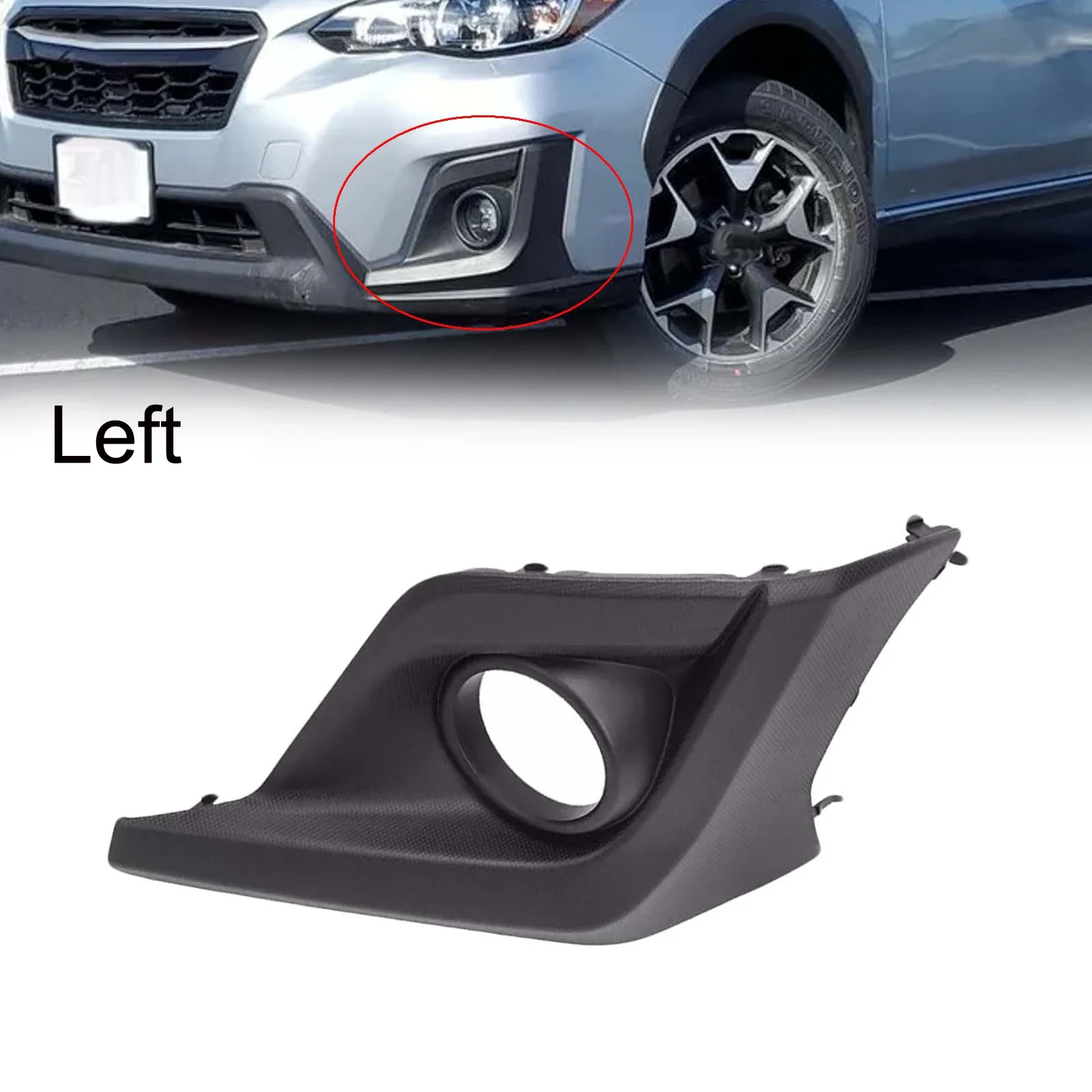 Right/Left Front Bumper Fog Light Lamp Cover Frame Bezel Shell 57731FL092 57731FL082 For Crosstrek 18-20 Lamp Hoods