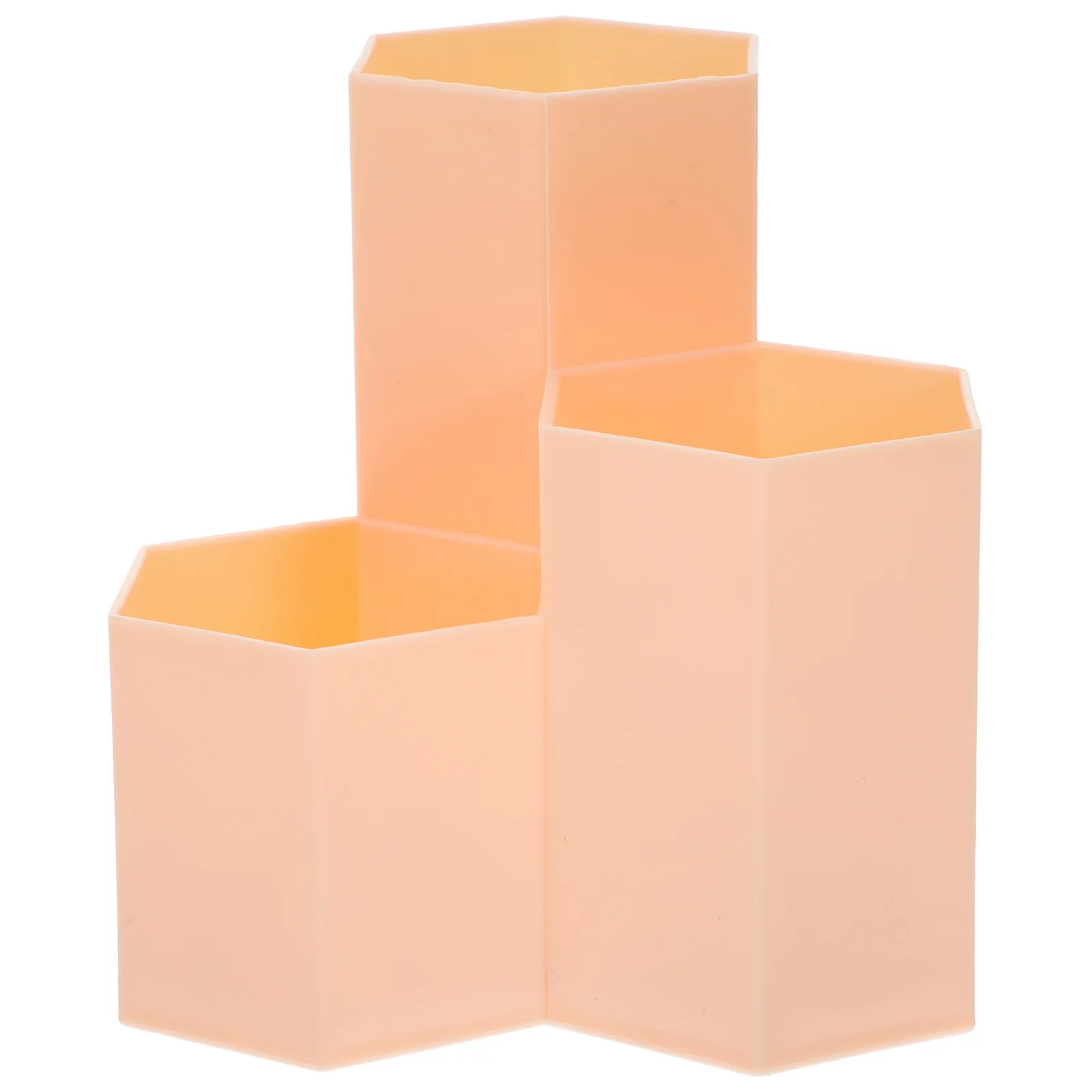 

1Pcs Multifunctional Hexagon Desktop Organizer Pen Holder Storage Box for Stationery Cosmetics Makeup Brushes Lipstick Eyebrow