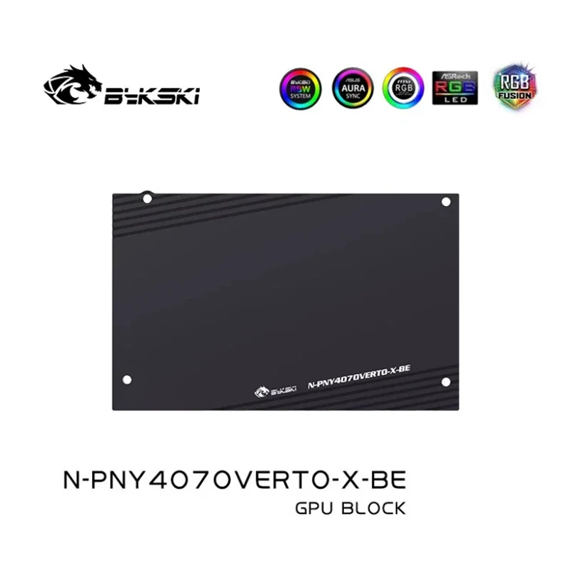 Bykski Water Block Use for PNY GeForce RTX 4070 GAMING VERTO 12G GPU Card / Thickened Copper Plate N-PNY4070VERTO-X