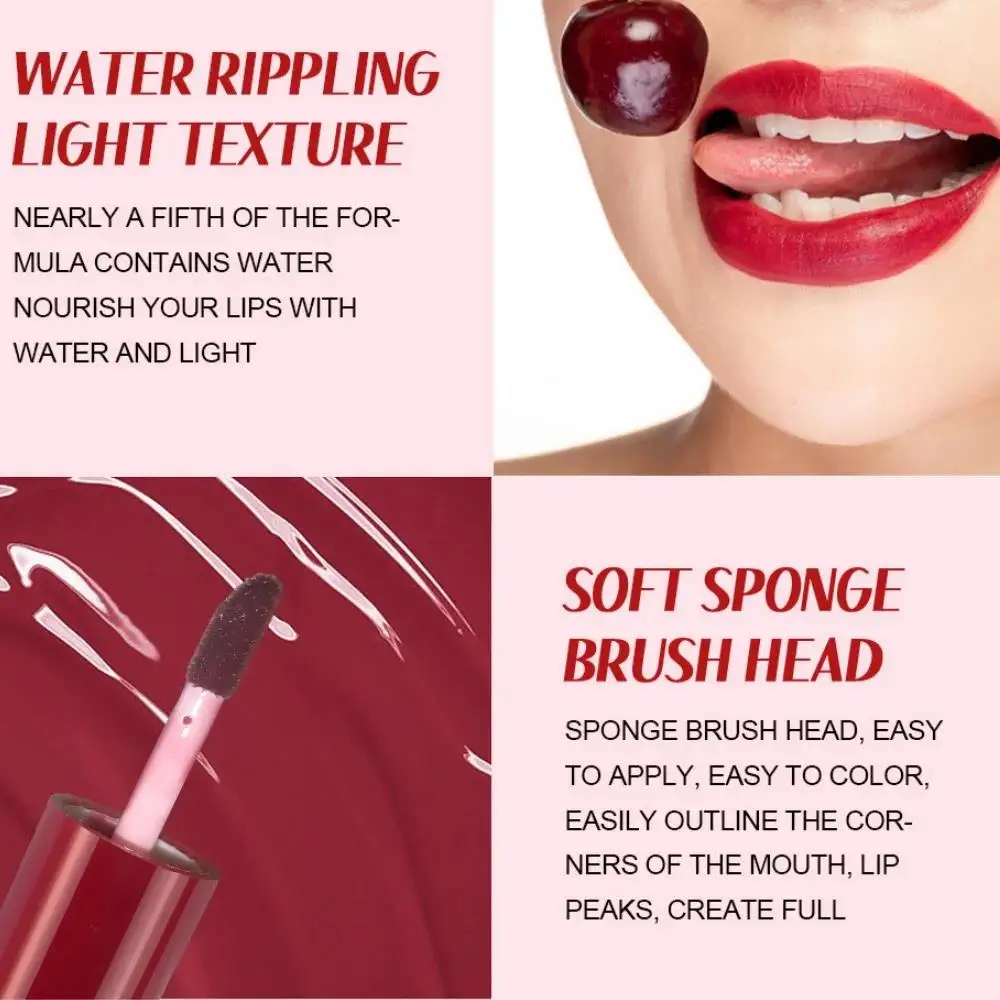 أحمر خدود مائي للشفاه غير لامع سائل لتحديد الوجه وظلال عيون تدوم طويلاً ومكياج ملمع شفاه #4