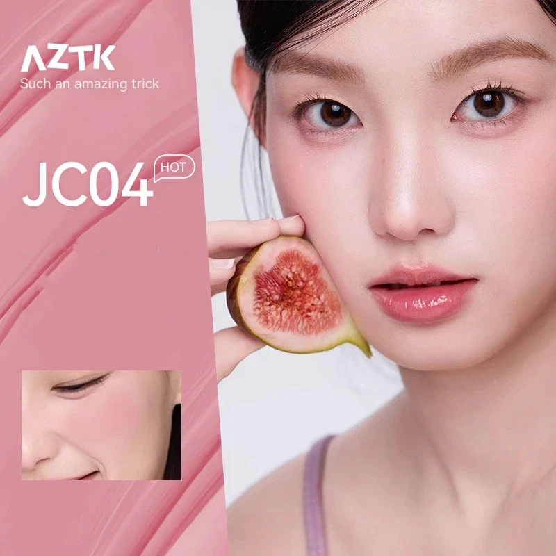 AZTK 블러셔 컬러 페이스 메이크업 리퀴드 블러쉬 모이스처라이저 롱래스팅 아이섀도우 뷰티 볼륨업 치크 틴트 화장품