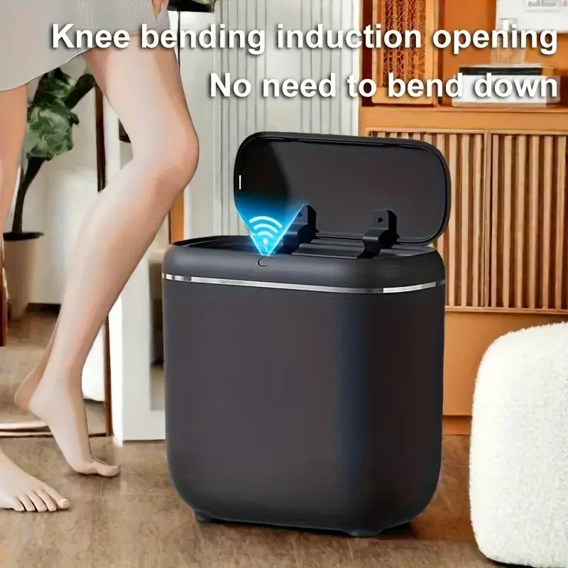 

Smart Garbage Can Automatic Sensor Garbage Can for Bathroom Kitchen Narrow Touchless Trash Bin with Lid Home Accessories