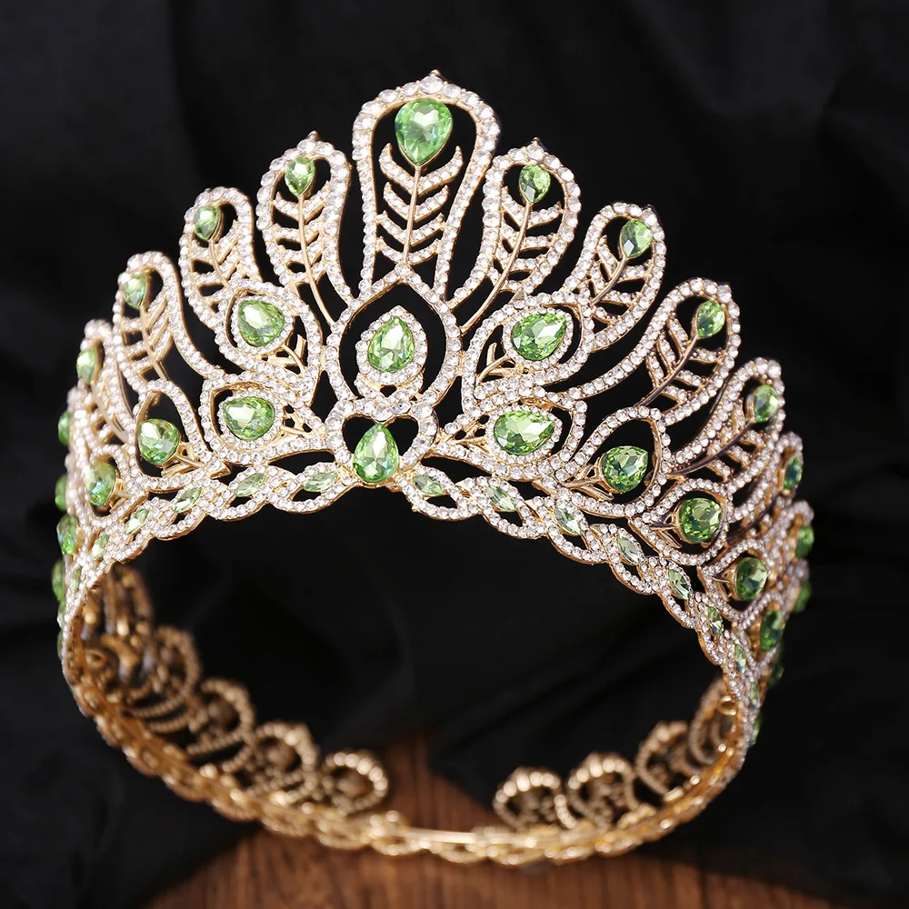 Miss Thailand Power of Resilience Pageant Royal Queen Large Diadem Bridal Crown Headdress Wedding Dress Hair Jewelry Accessories