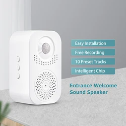 Infrared Induction Voice Reminder Entrance Welcome Greeting Voice Prompter Recorded Sound Speaker Anti-theft MP3 Audio Player