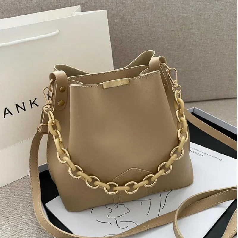 

Новая большая вместительная сумка-ведро через плечо в корейском стиле, модная сетчатая красная женская сумка на одно плечо, модная