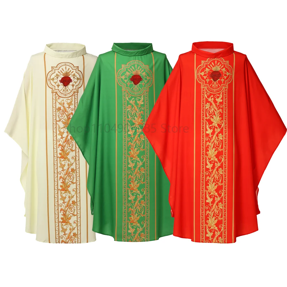 

Printed Medieval Shawl Catholic Church Religious Cloak For Man Priest Monk Capes Halloween Carnival Party New 2025