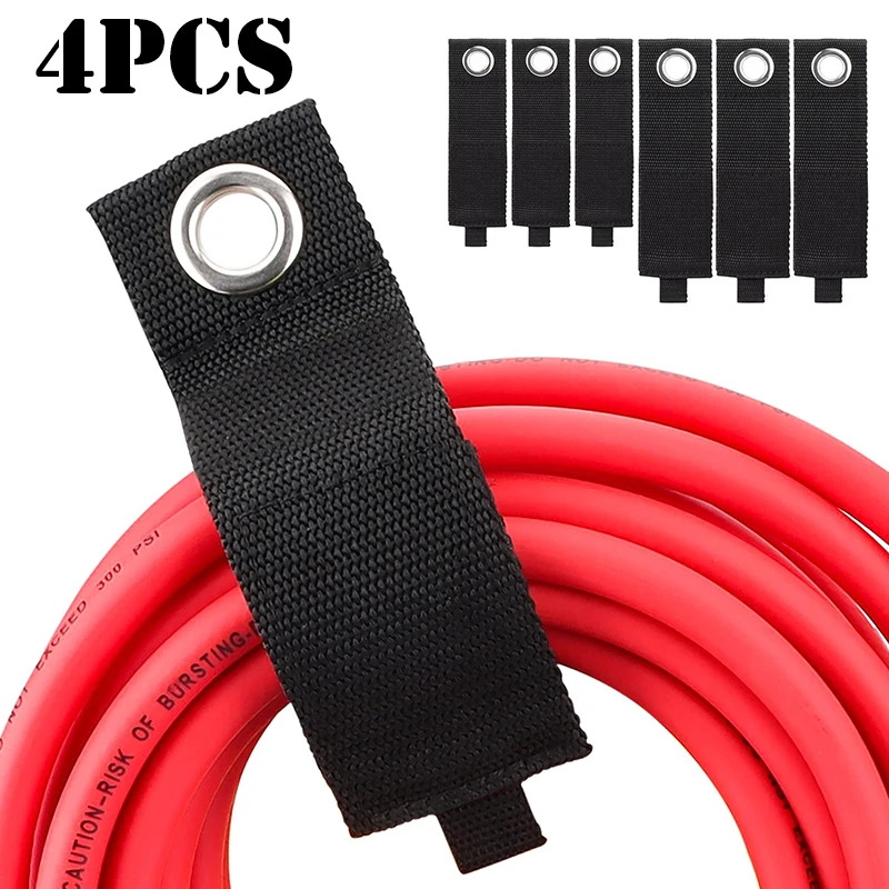 3/4pcs Heavy-Duty Storage Straps Reusable Extension Cord Cable Ties Hose Storage Accessories Holder Garage Organizer Straps