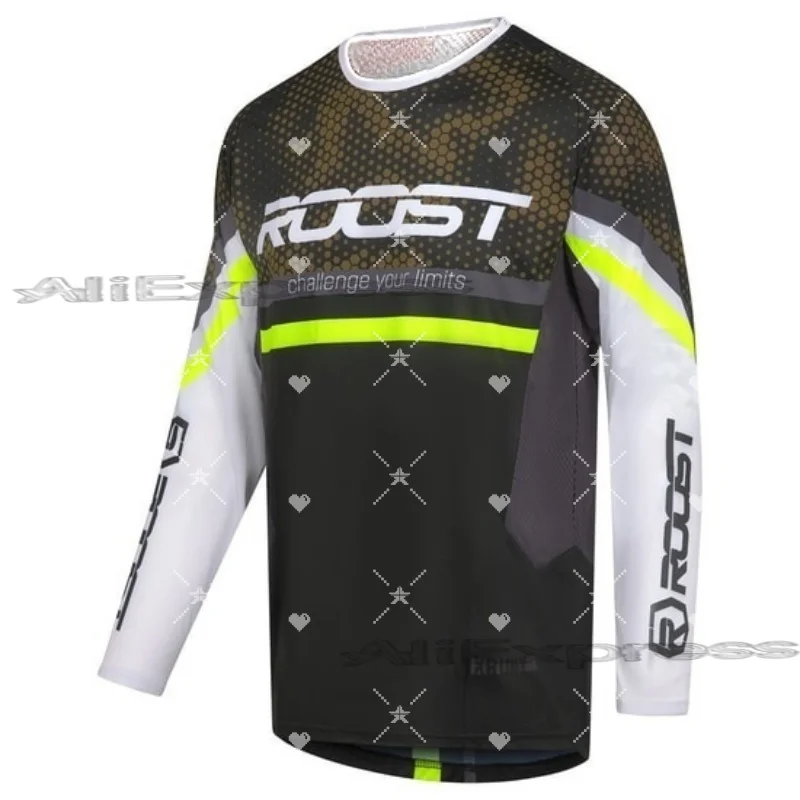 

ROOST X-Ruby Sick Jersey Men Clothes Breathable Quick Dry Oversized Durable Tops Motorcycle Riding Clothes, Sports Tops
