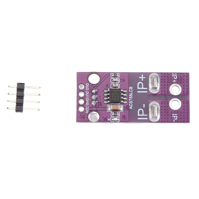 ACS758 ACS758LCB-050B Current Module Linear Hall Current Sensor PFF-T Current Detection 3-5V