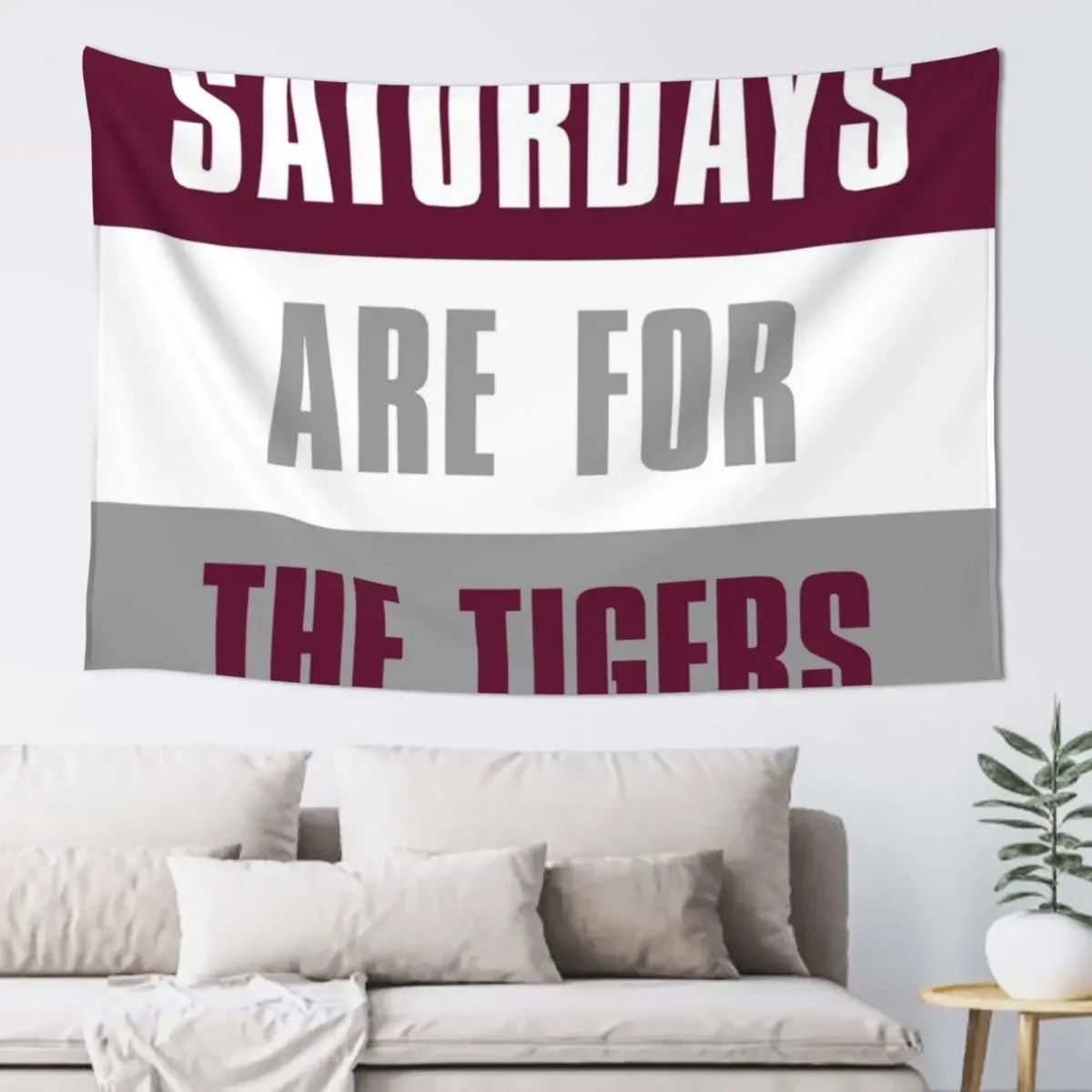 

Saturdays are for The Tigers, Campbellsville University Tapestry Decorative Paintings Bedroom Decor Decor Home Tapestry