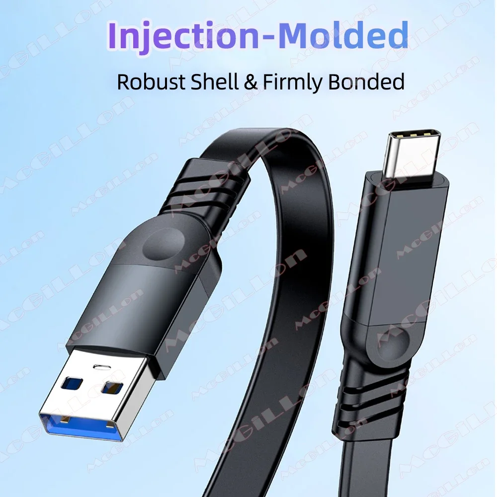 10 Gbit/s kurzes Kabel USB3.2 PD 60 W USB C auf C Kabelkonverter OTG-Aufladung USB A auf Typ C Tragbares Datenkabel für SSD Power Bank – Detail 4