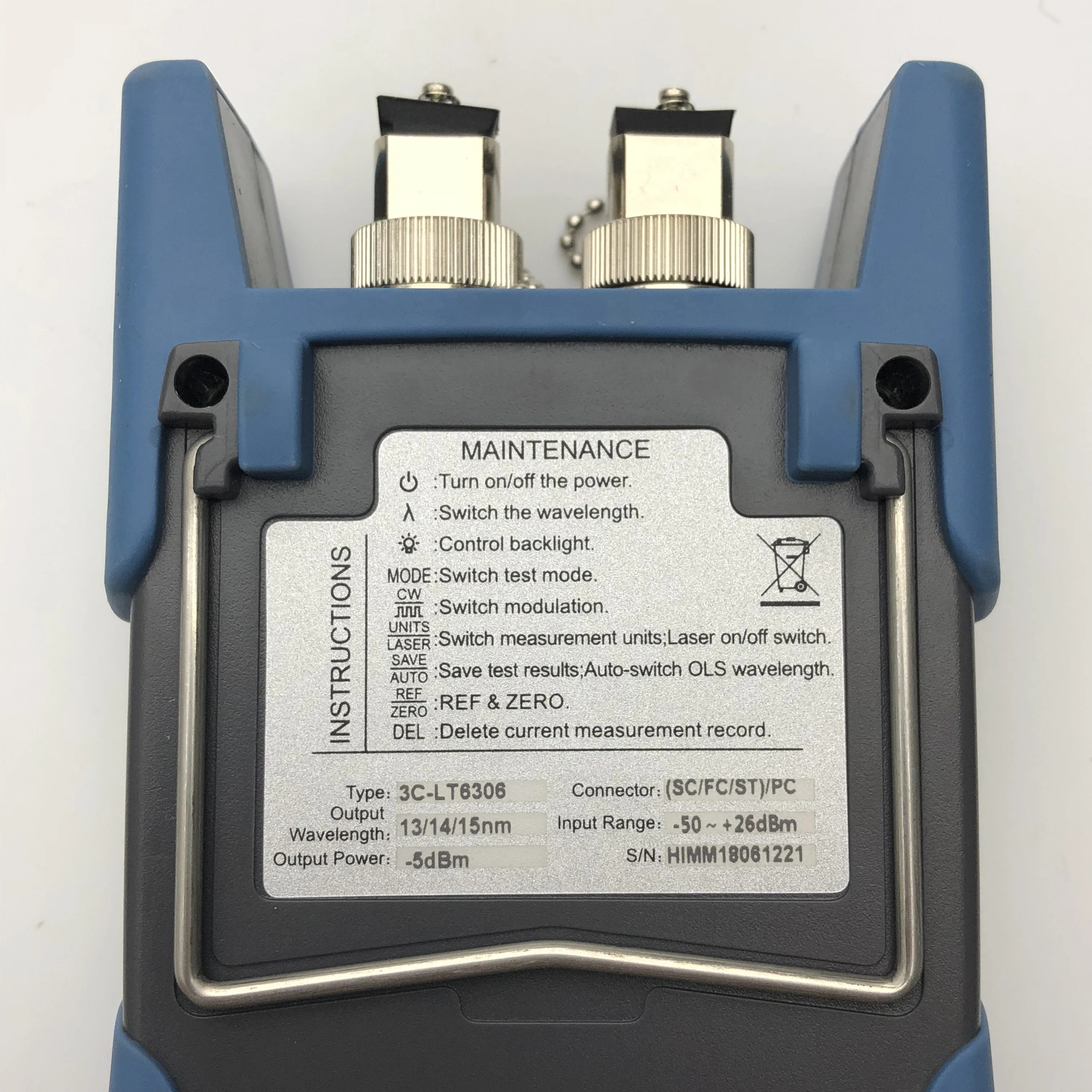 Hoge Kwaliteit Optische Power Meter Laser Bron Multi Meter, Optioneel Vfl Functie