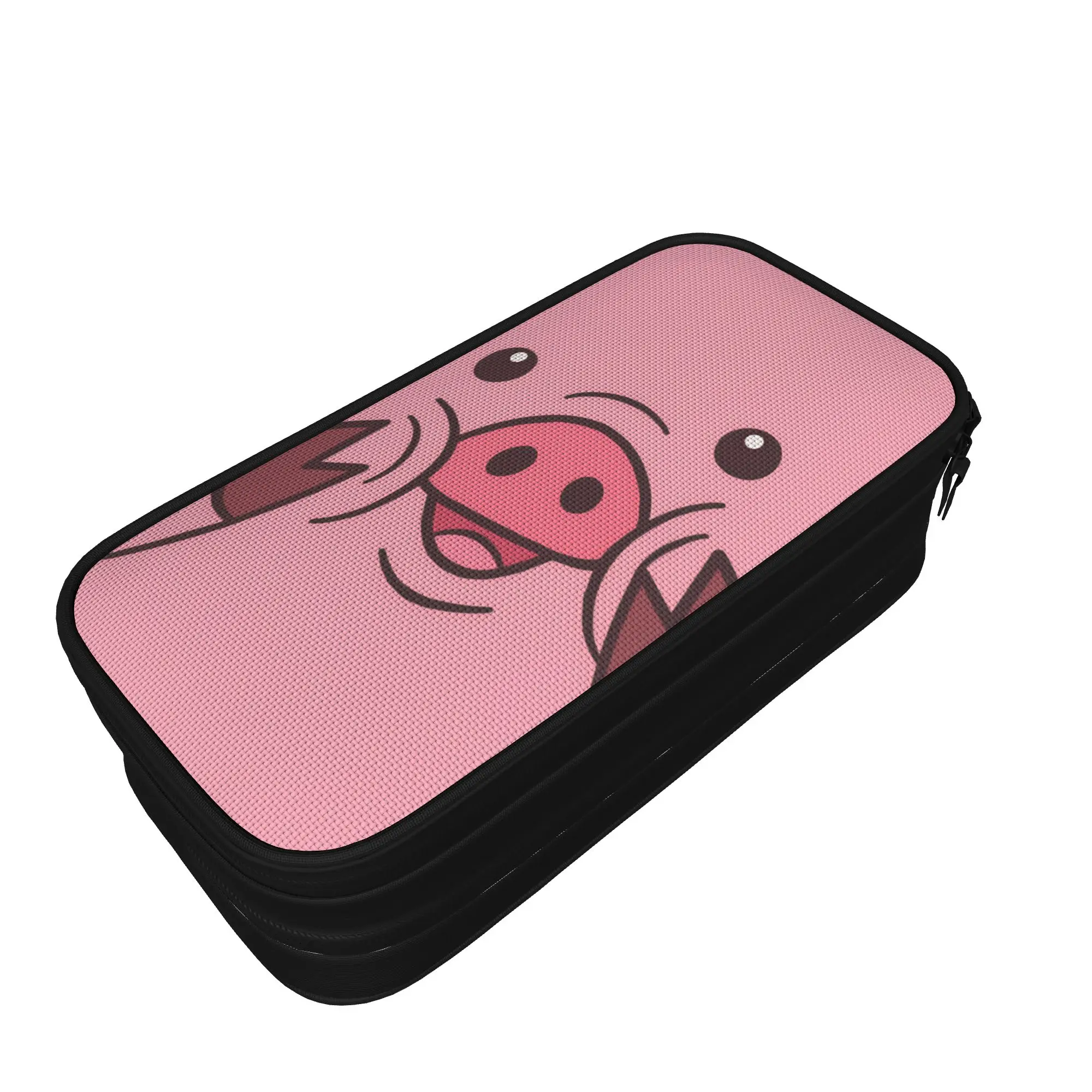 Retro Pencil Case Waddles Pencil Bag G-Gravity Falls School Pencil Cases Girls Boys Double Layer Custom Stationery Organizer