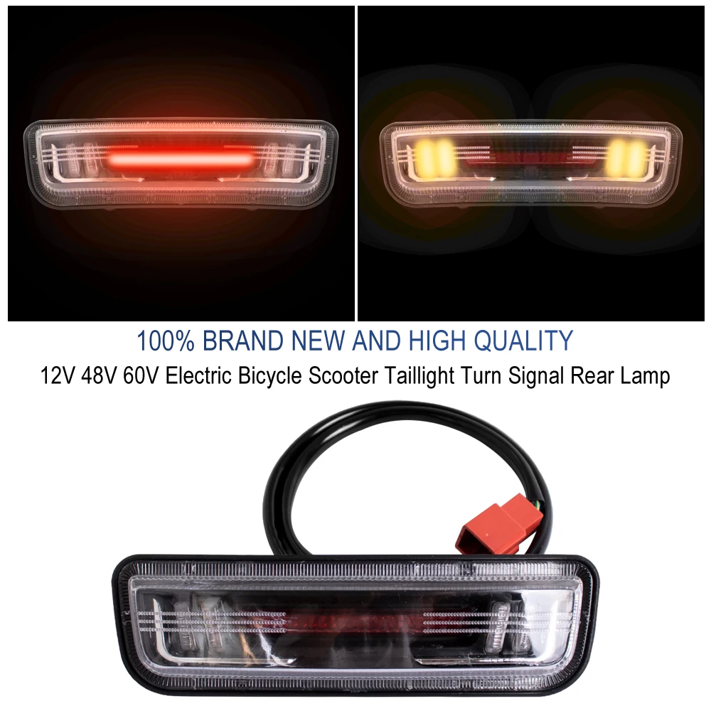 Turn Signal Tail Light for Citycoco Electric Scooter E-Bike Motorcycle Rear LED Taillight 12V 48V 60V Tail Lamp Brake Lights