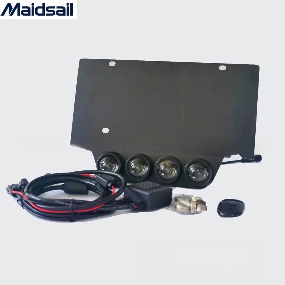 High-power high-brightness off-road license plate frame license plate LED auxiliary lights connected to fog lights