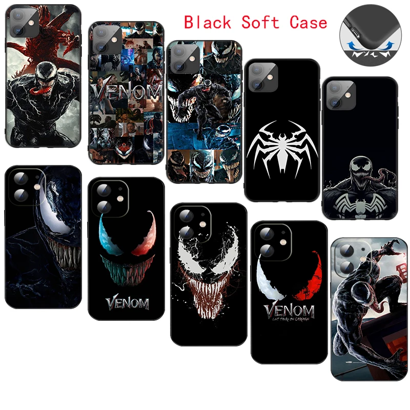 CR57 Marvel V Venom Soft Silicone Case for Moto G 5G G9 G30 G50 G60 G52 E7  Power E32