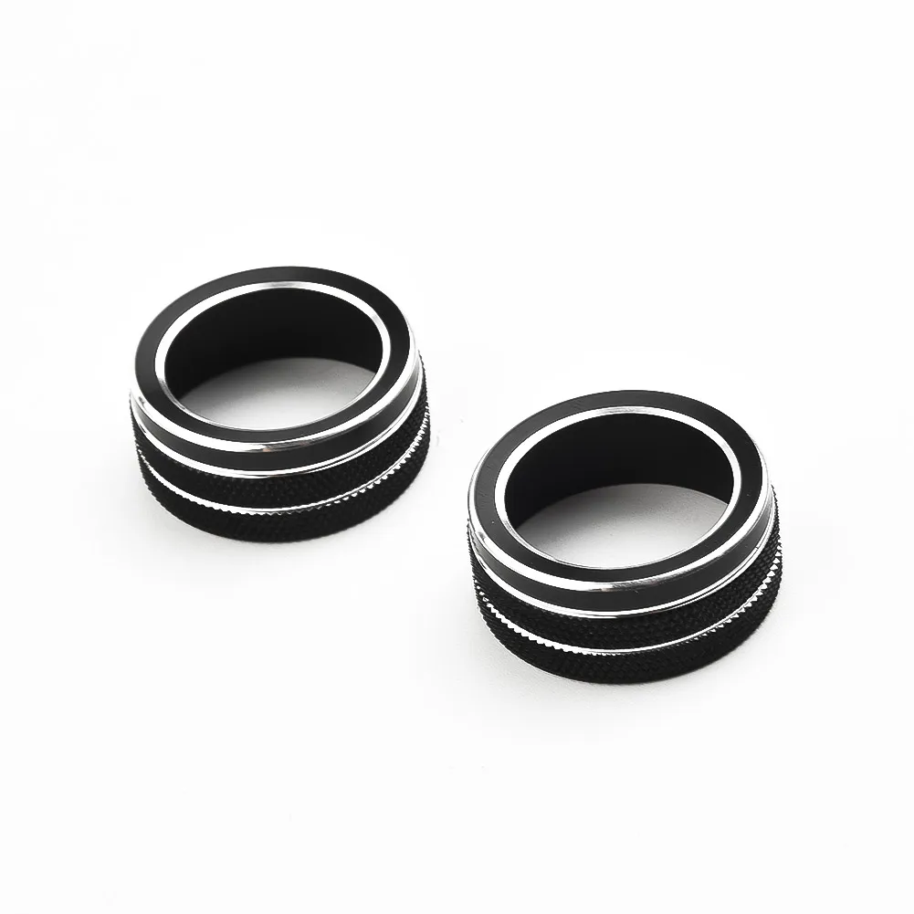 For Toyota Corolla 2019-2021 Black Aluminum Middle Console AC Knob Cover Trim New Easy To Use Strict QC Test For