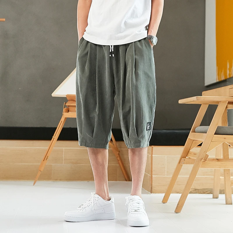 2024 New Streetwear Men\'s Shorts Casual Big Size Cargo Shorts Men New Bermuda Knee Length Male Short Trousers SIZE 6XL-8XL