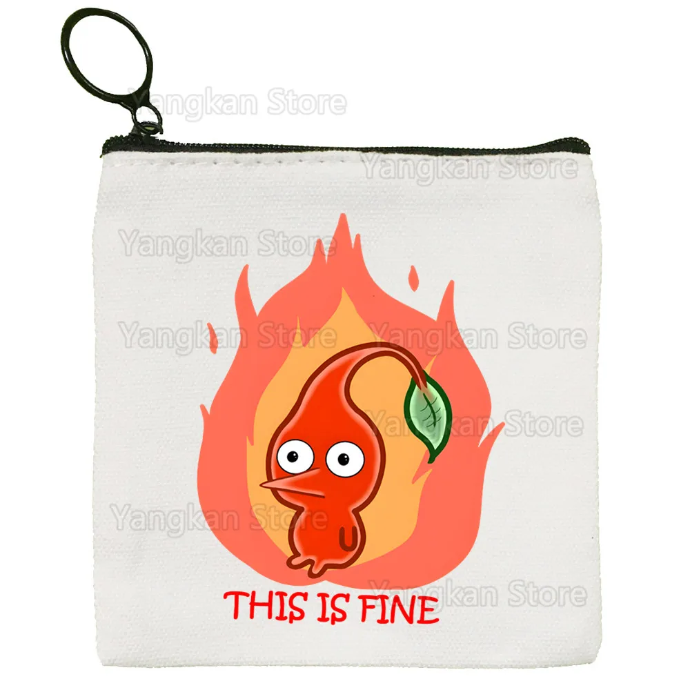 

Pikmin Canvas Coin Purse Custompattern Logo Storage Pouch Canvas Bag New Coin Bag Key Coin Purse