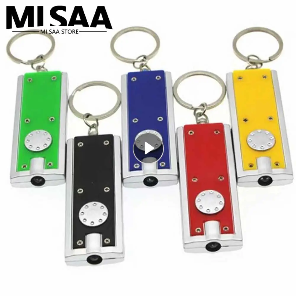 LED Keychain Flashlight Mini Flashlight Pocket Keychain Light USB Rechargeable Emegency Light Camping Light Accessories