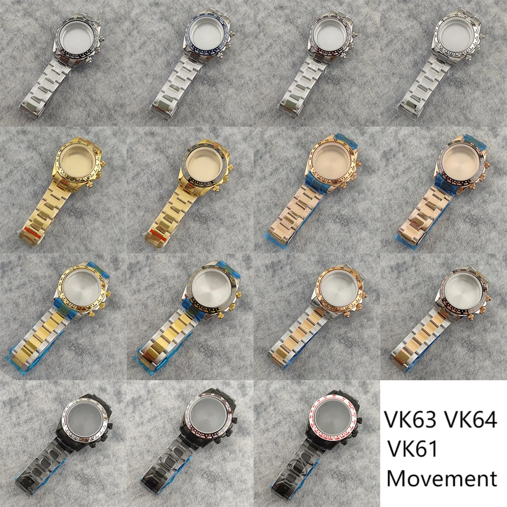 39Mm VK63 Case Silv… - image