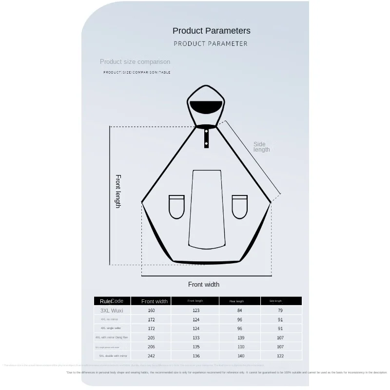 Thickened adult models thickened electric car tricycle special rain poncho long full body storm-proof takeaway rain poncho