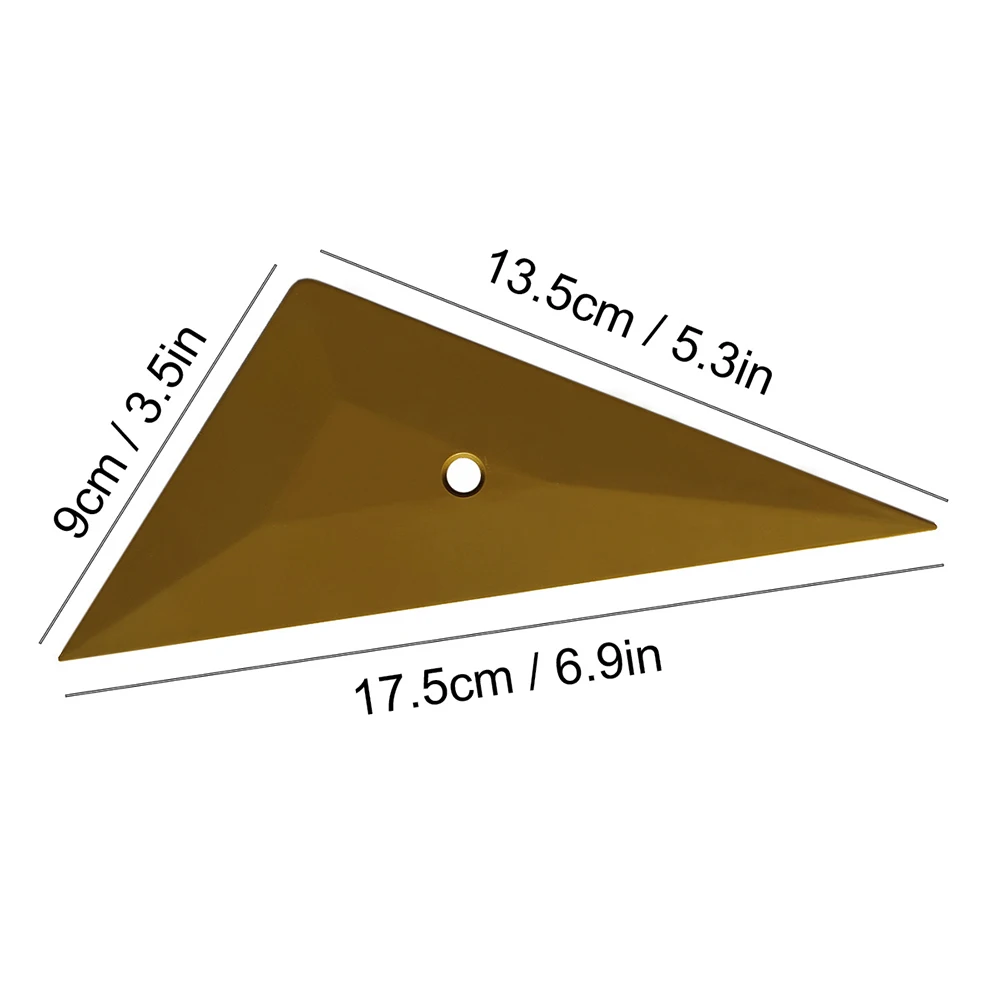 Raclette en vinyle Triangle Go Corner, film en fibre de carbone, outils d\'emballage de voiture, autocollant de fenêtre, teinte, grattoir rond, 5