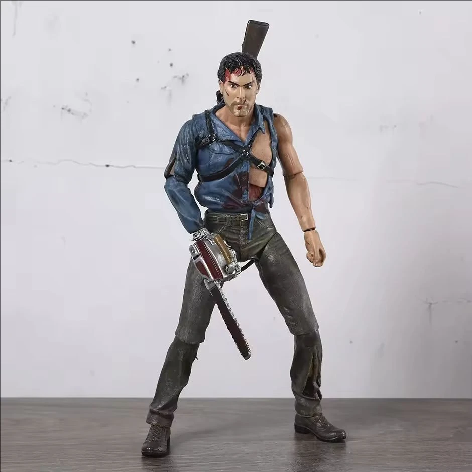 NECA Evil Dead White Variant Box Dead By Dawn Ultimate Ash 7" Action Figure Doll Toys Model Garage Kit Gift