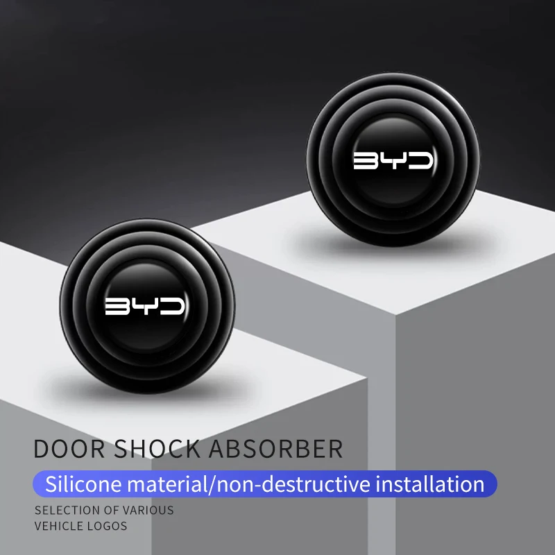 Car Crashproof Silicone Mat Door Shock Absorber Pad Interior Accessories For BYD F3 I3 F0 F6 S6 L3 S7 M6 Tang Song Qing Yuan Max