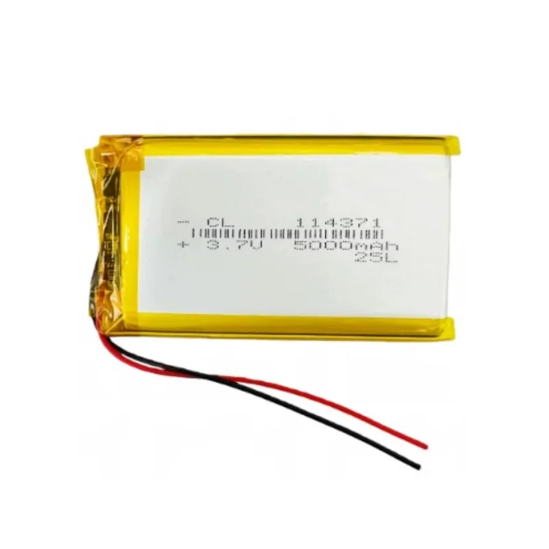 

114371 3.8V 5000mAh Li-Polymer Replacement Li Lipo Battery JST 2Pin 1.0/1.25/1.5/2.0/2.54mm Connector For GPS Camera LED