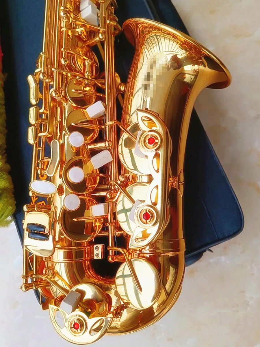 Profession Alto Eb Saxophone 802 Brass Gold E Flat Sax Performance Musical Instrument With Case Accessories
