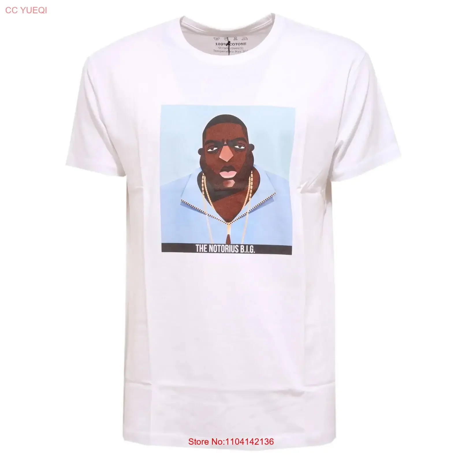 9700K Men's RECYCLE IDOLS THE NOTORIUS B I G Jersey man t shirt vintage Washed Casual homme designer clothes fashion