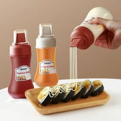 1/2/3pcs Squeeze Sauce Bottle Leak Proof Refillable Condiment Container For Salad Ketchup Honey Jam Squeeze Sauce Bottle Kitchen