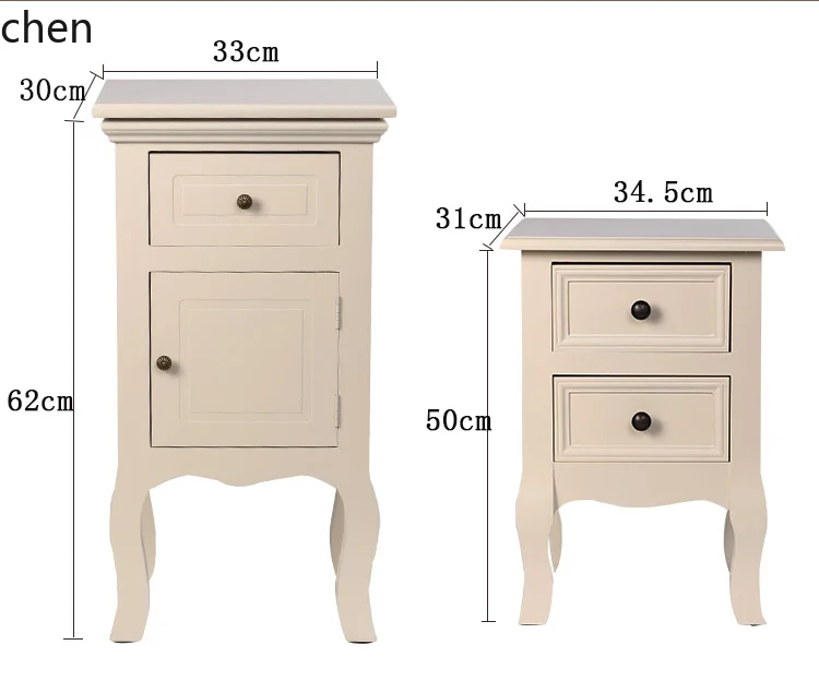 HT Mini 35cm Length Height 50/60cm Solid Wood Storage Cabinet Bedroom