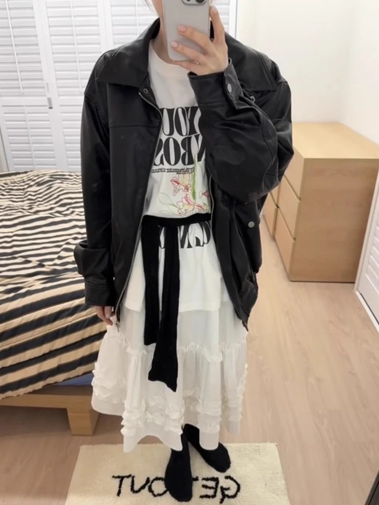 Liangliang Retro personalizzato lettera stampa ort Sve T-shirt da donna a vita alta f gonna patchwork estate nuova Sle