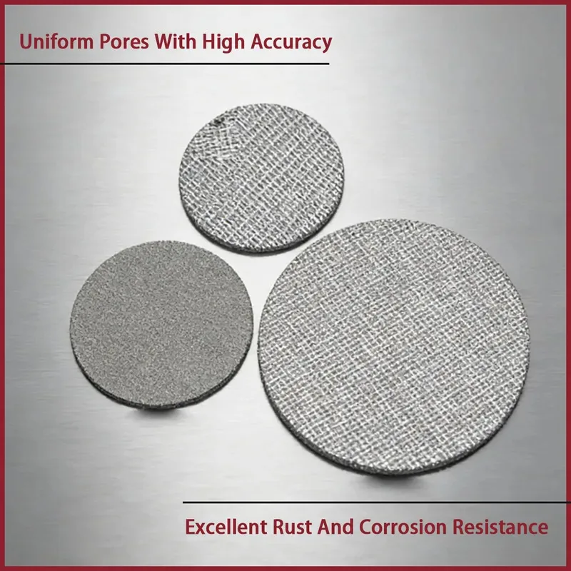

5-58mm Sintered Stainless Steel Filter Disc / Porous Metal Filter Element for Petrochemical Processing & Water Purification