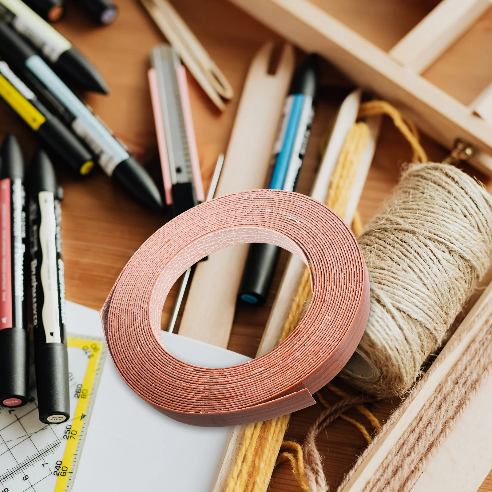 

Self-Adhesive Edge Banding Premium Durable Furniture Banding Tape for Cabinets Kitchen Wardrobe Cupboard Easy Clean Protective