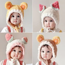 Baby Hat Fall and Winter Cute Super Cute Winter Female Baby Hat Boys and Girls Ear Protection Hat Infant Children Plush Hat