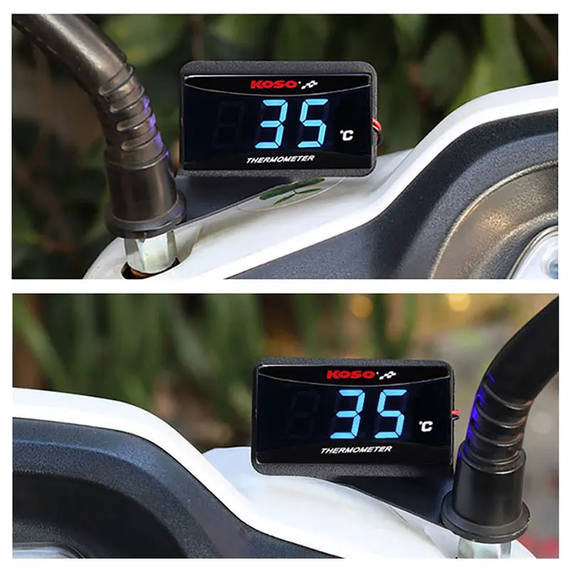KOSO water temp For YAMAHA PCX XMAX 125 250 300 NMAX AEROX CB400 CB500X  DIO Water Temp Sensor Adapter With Stents Motorcycle