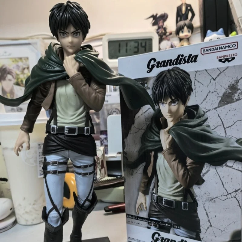 バンダイ-グランディスタ-進撃の巨人-28cm-ミカサ・アッカーマン-アクションフィギュア-ギフト-コレクション愛好家向け-装飾品