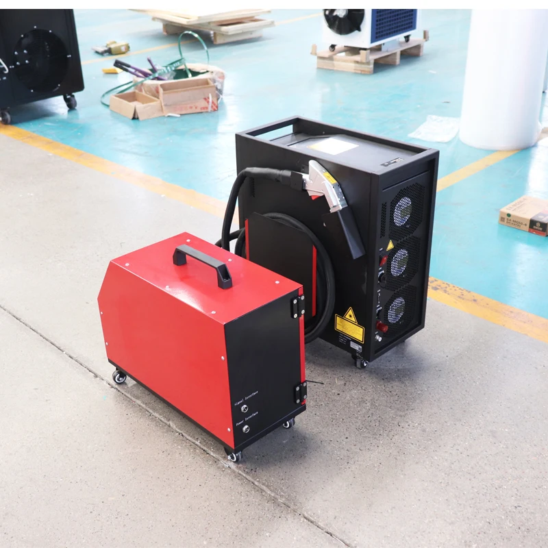 Portable Air Cooled Fiber Laser Welding Machine 3IN1 Laser Cleaning and Cutting Machine with Auto Wire Feeder