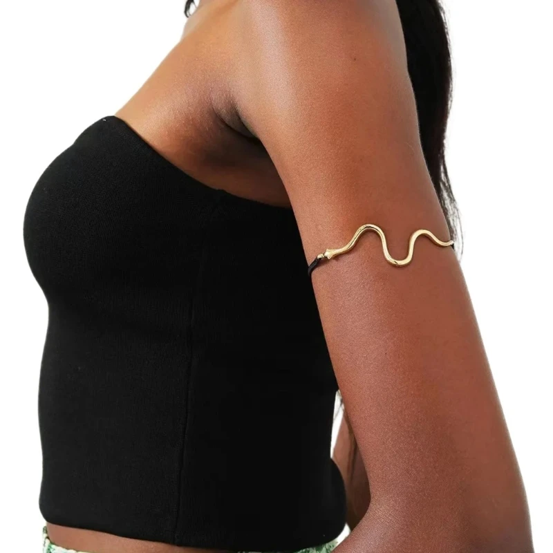 Snake Armlet Bovenste Armband Passen Arm Manchet Armbanden Vrouwelijke Lichaam Sieraden M6CD