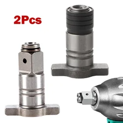 2pcs 18V Electric Brushless Impact Wrench Shaft Accessories 1/4\'\' Hex Adapter For Quick Change 1/2'' Chuck Power Tool Accessor