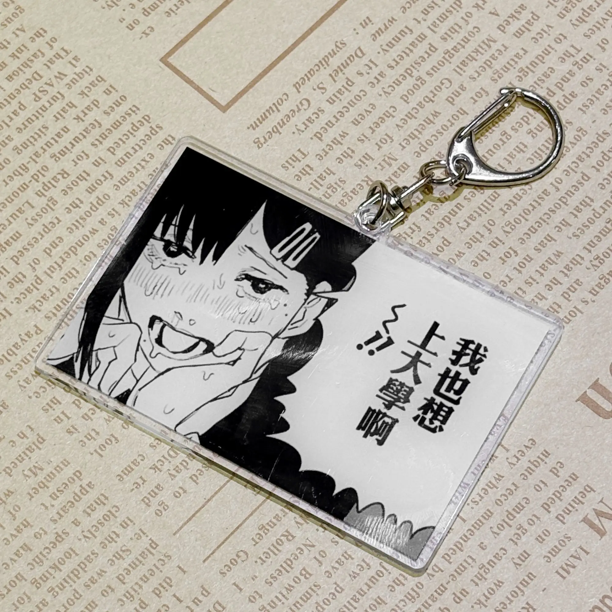 Anime Chainsaw Man Acrylic Keychain Higashiyama Kobeni Key Chain  Bags Charms Car Pendant Collection Ornament Friends Gift Fans