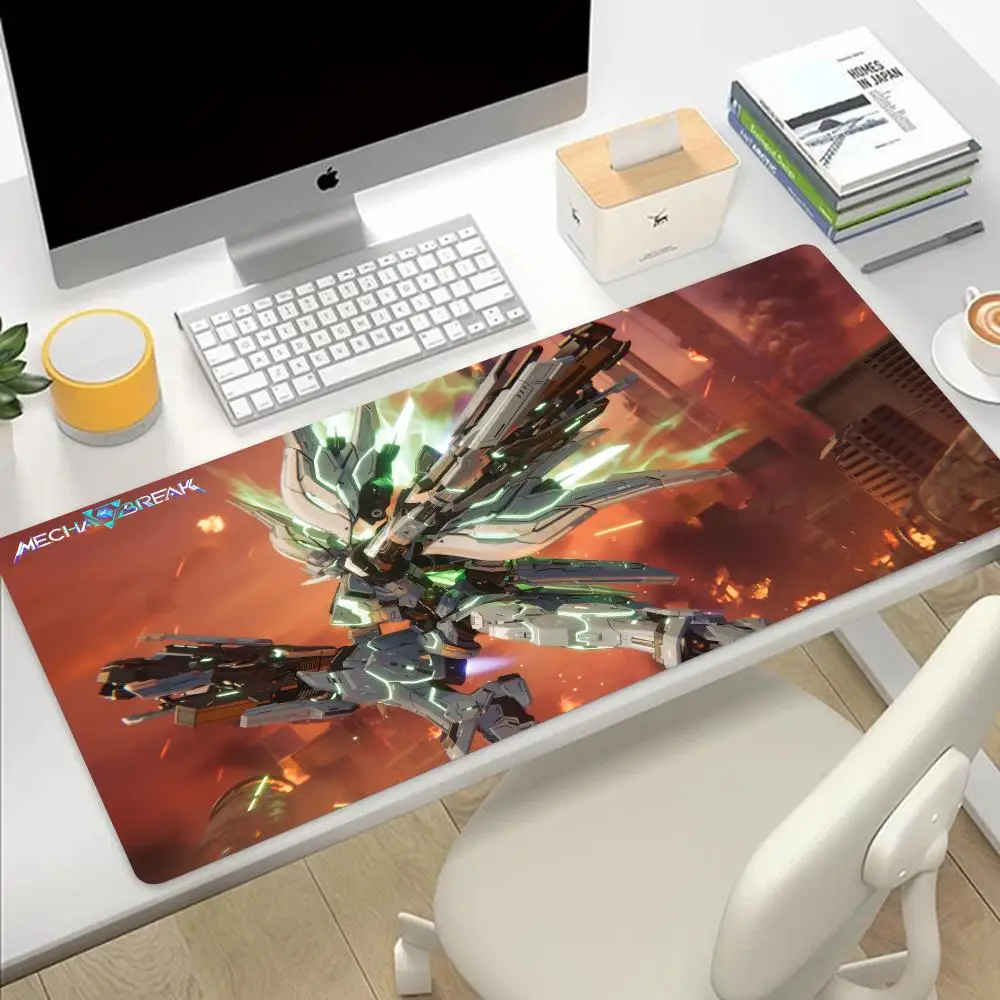 Mecha Break Colored Desk Game Wireless Office Mouse Mousepad Pad PC Pads Laptop Cushion Mats Large Computer XXL Desktop Big